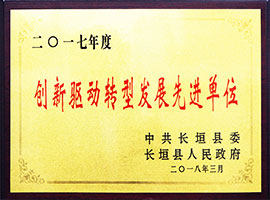 創(chuàng)新驅(qū)動轉(zhuǎn)型發(fā)展先進單位